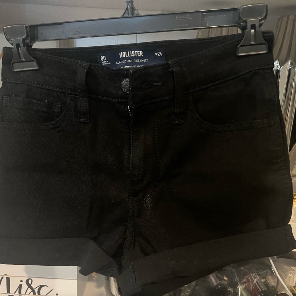 Hollister Black Jean Shorts Modern Essential